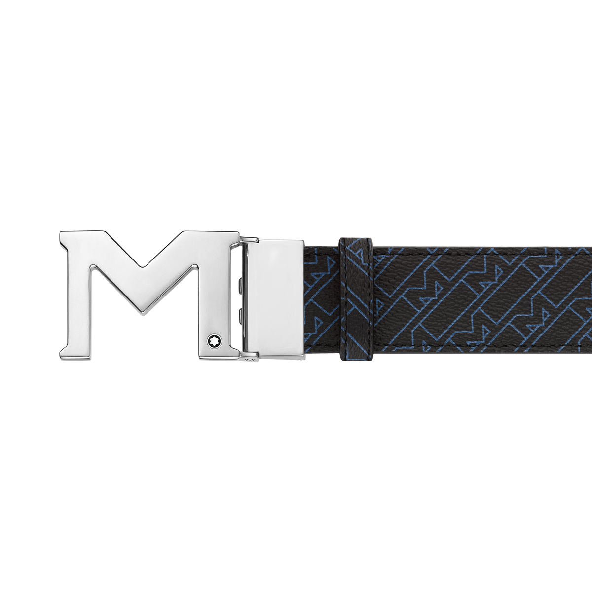 MONTBLANC M BUCKLE BLUE 35 MM REVERSIBLE BELT