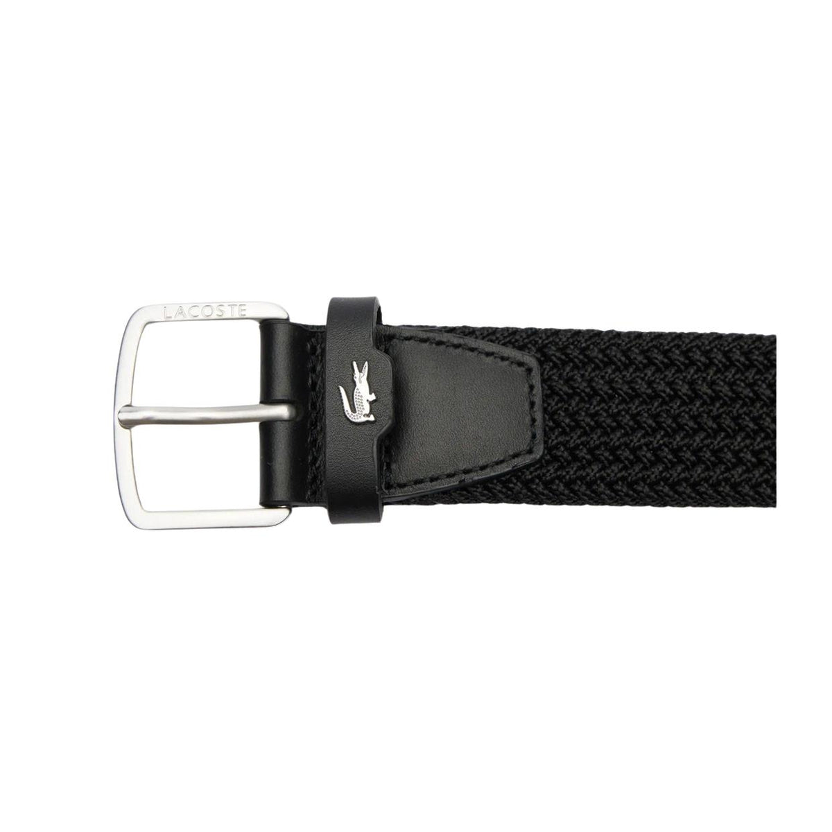 Cintura Lacoste Canvas Stretch Nero