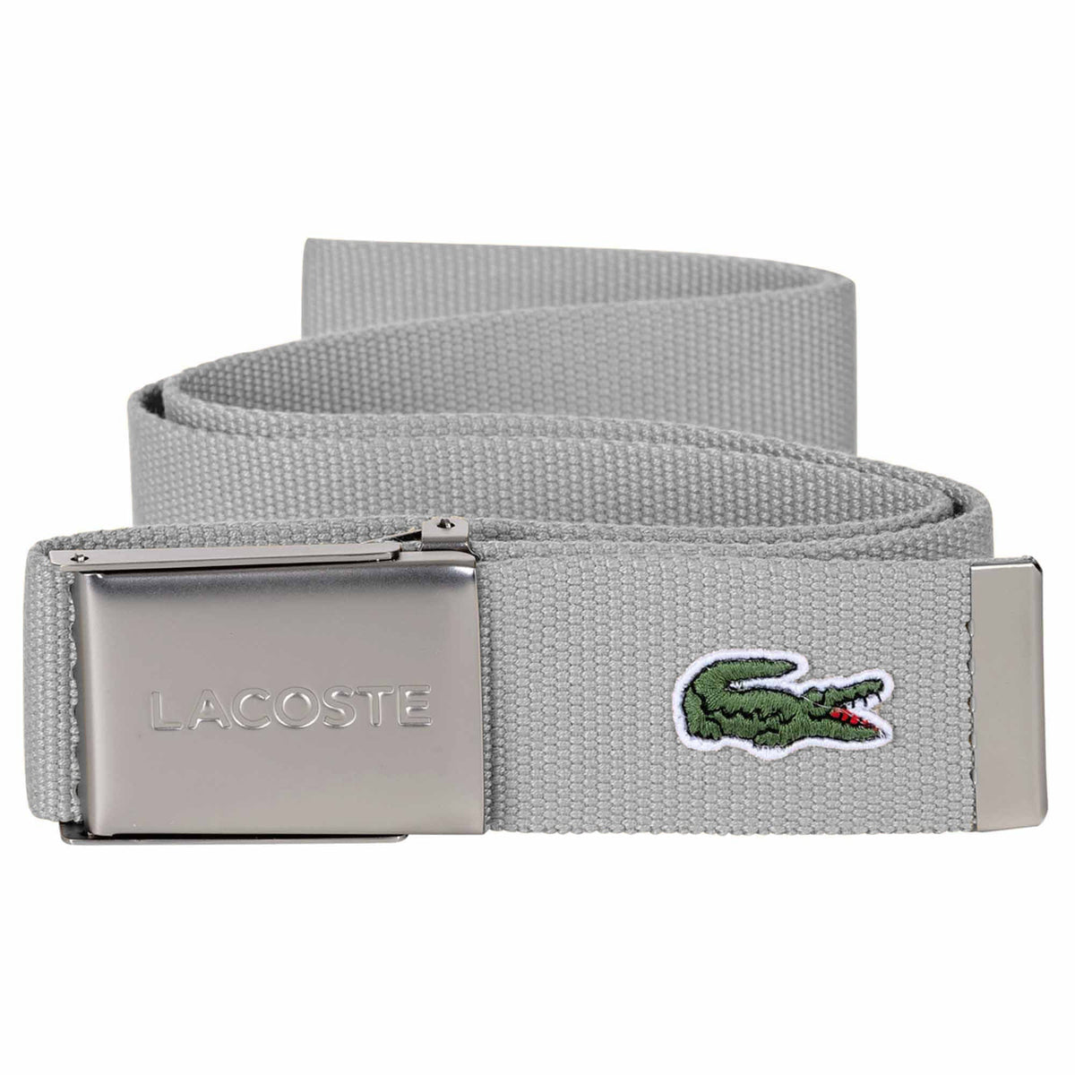 LACOSTE Herren Gürtel aus Stoff - schönes Etui, gravierter Schiebeschnallenverschluss