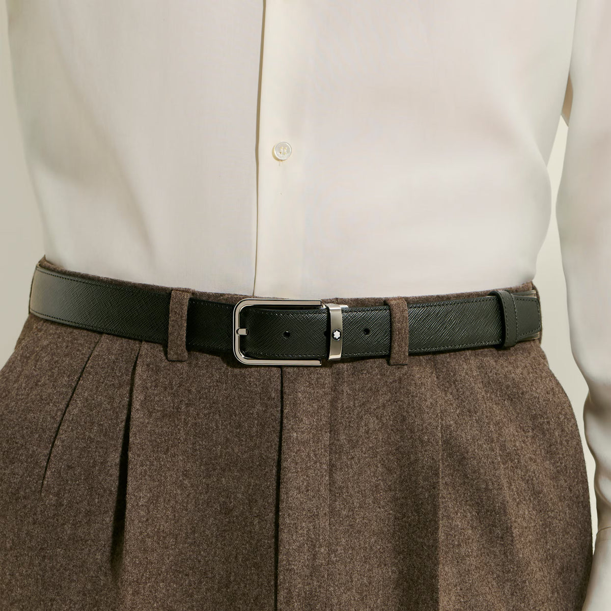 Montblanc reversible belt 30 mm Sartorial leather rectangular buckle 223409